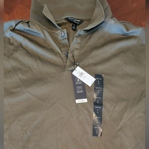 Men's short sleeve olive green polo